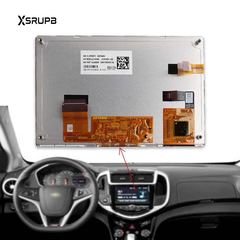 DD070SA-18B LCD Screen For 2018 2019 Chevrolet Sonic TRAX FT0108A Navigation Display
