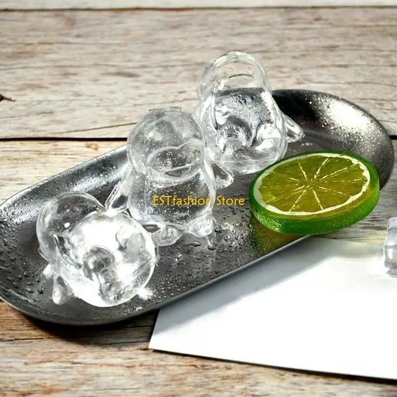 Y5GC Fun Penguins Silicone Ice Tray Set for Whiskey Lovers and Party Enthusiasts