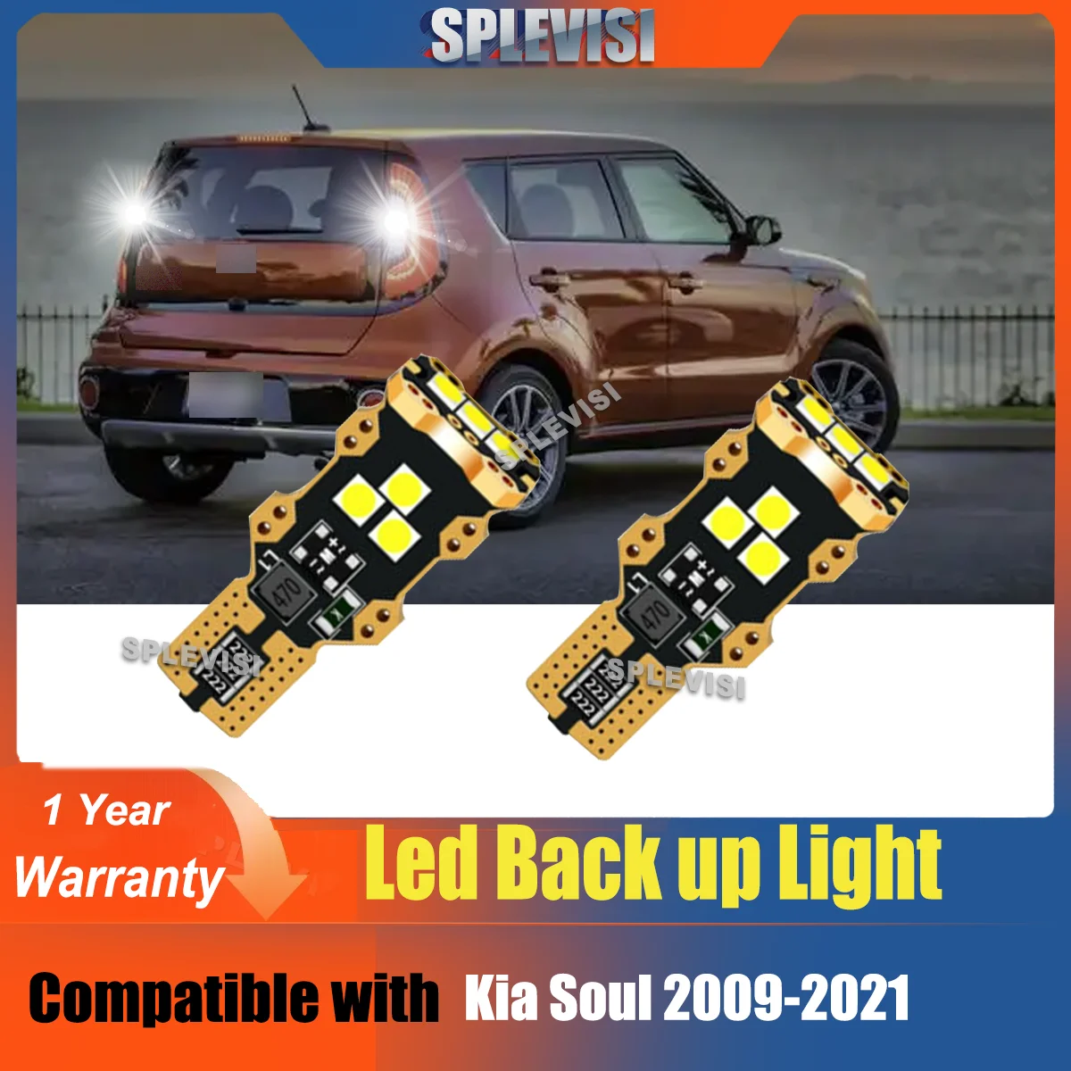 

Reverse Light Accessories Backup Lamp IP67 Level For Kia Soul 2009-2021 2010 2011 2012 2013 2014 2015 2016 2017 2018 2019 2020