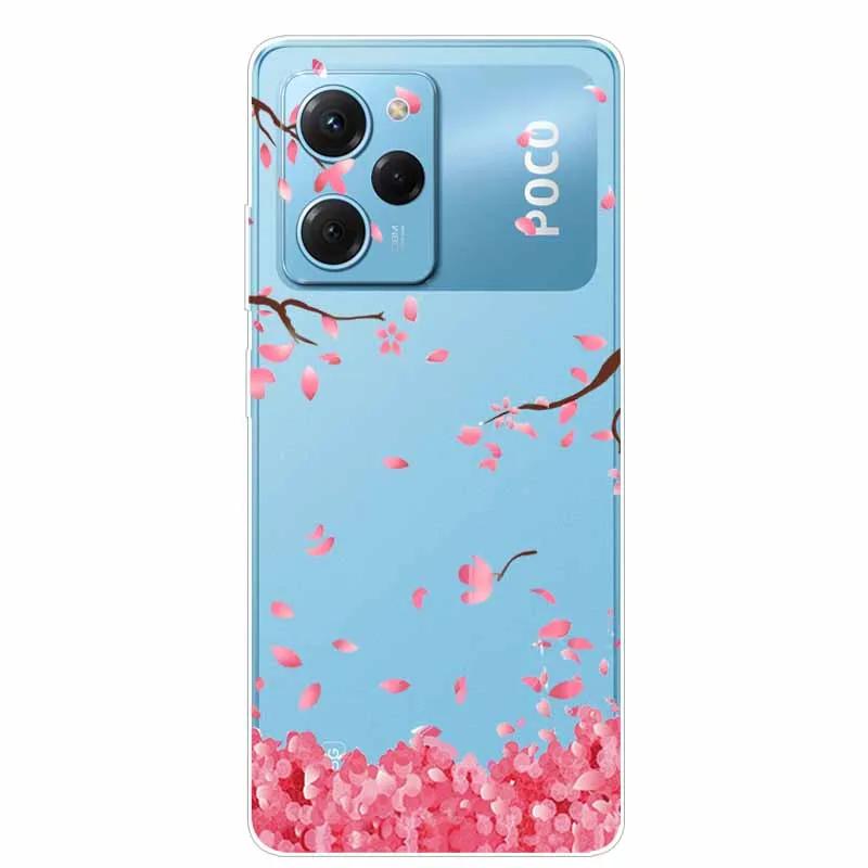 Per custodia POCO X5 Pro 5G cover morbida in Silicone TPU trasparente per custodie Xiaomi Poco X5 5G custodia Poco X 5 Pro trasparente Capas PocoX5