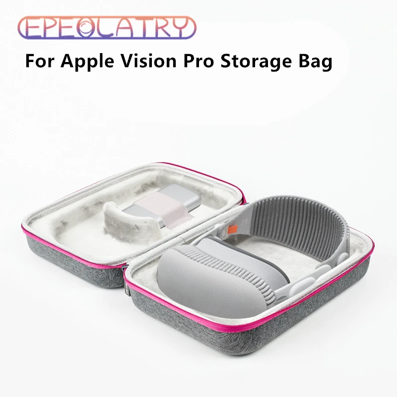 Portable Bag for Apple Vision Pro Travel Carrying Case for Vision Pro Headset Hard Storage Box for Vision Pro VR Accessories