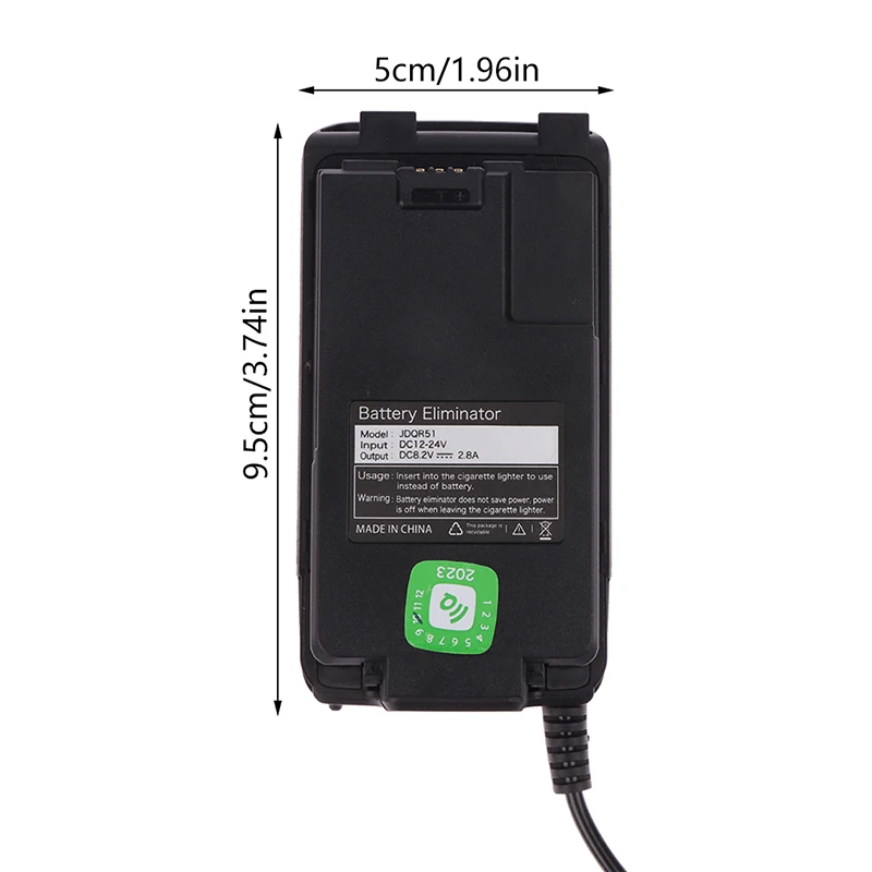 Walkie Talkie Quansheng UV-K5 UV-K6 UV-5RPlus Battery Eliminator 12-24V Electricity Supplied By Car Cigarette Lighter