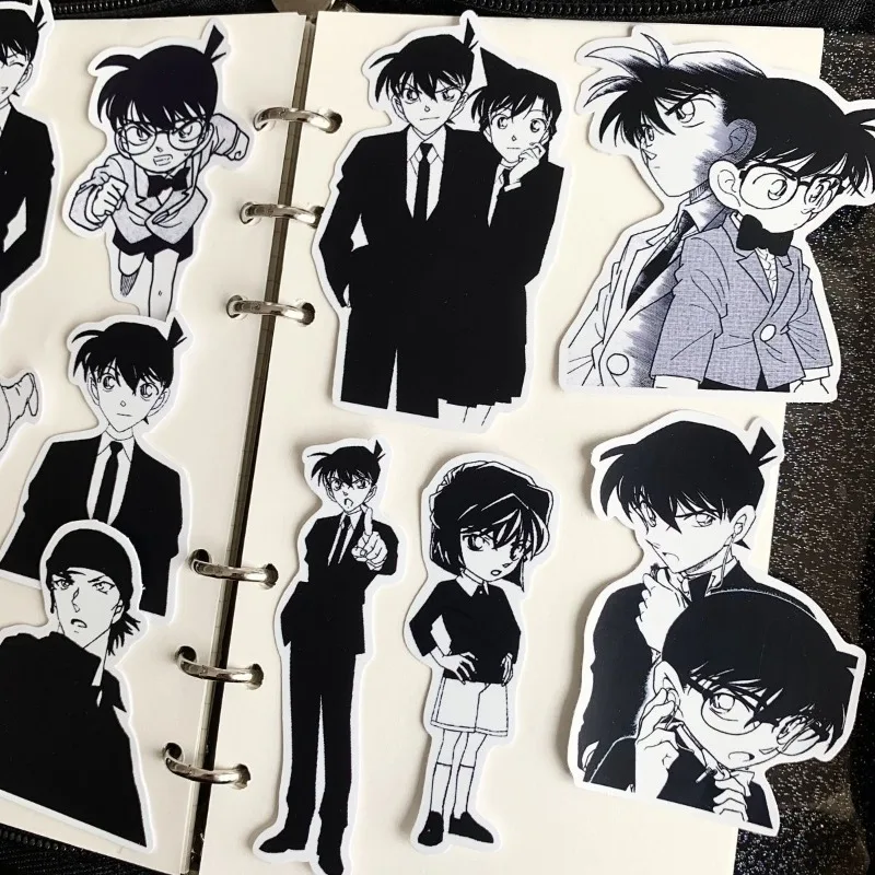 Detective Conan Cartoon Animation Peripheral Handbook Notebook Stationery Box Desktop Waterproof Creative Decorative Stickers
