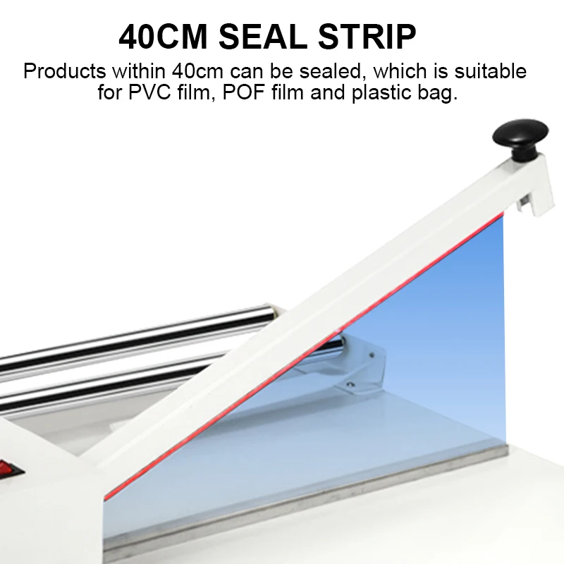 300mm Mini Bag Horizontal Heat Sealer Hand-Pressed Semi Automatic Plastic  Film Hot Cutting and Sealing Welding Machine