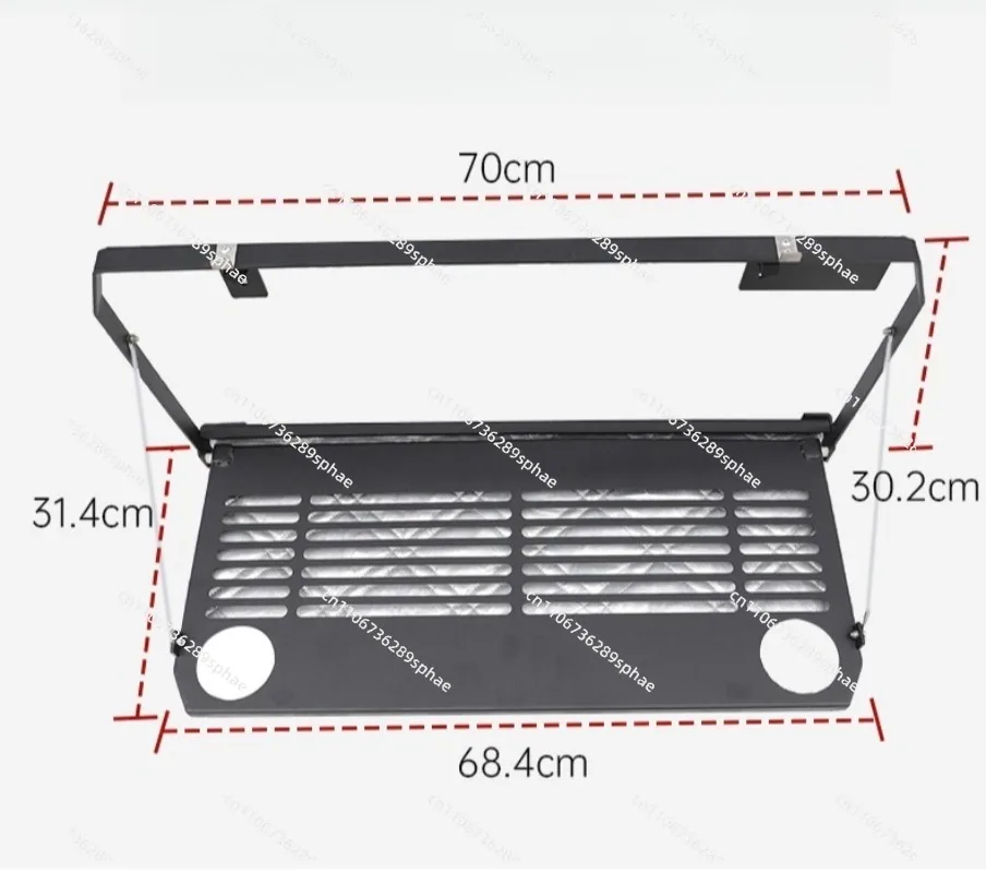 Tailgate Dining Table Stand Foldable Workbench Shelf Cooking Rack Storage Table