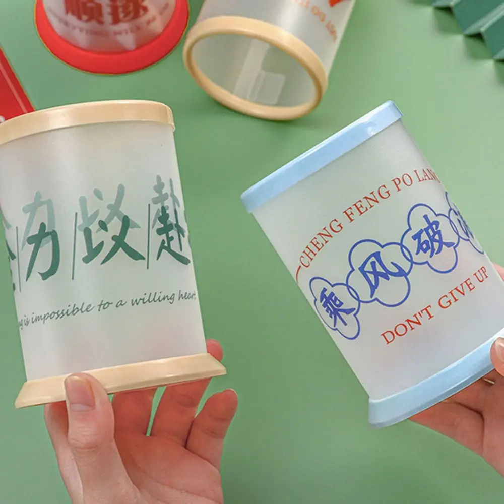 

Special Design Pencil Holder Cute Round Pen Storage Box Transparent Multifunctional Makeup Brush Storage Box Office