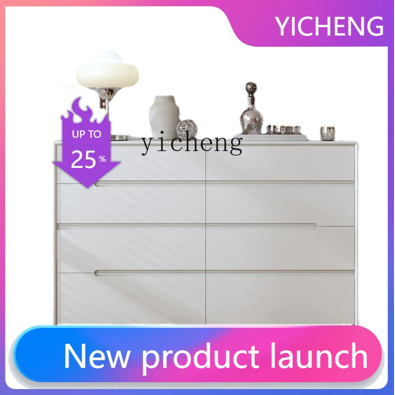 

G1 Locker Simple Modern Living Room White Solid Wood Five Or Six Bucket Storage Cabinet