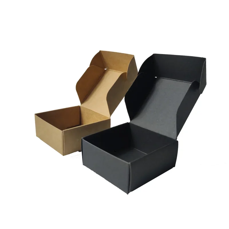 Paper Wedding Favor Gift Box Kraft Paper Cookies Candy PVC Windows Boxes Birthday Party Supply Accessories Packaging Box