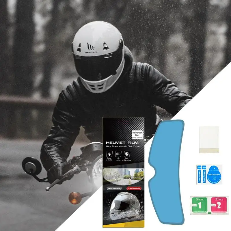 Motorrad Helm Visier Film Anti Nebel Klar Anti-Fog Einsatz Aufkleber Visier Objektiv Wetterfeste Helm Objektiv Aufkleber Visier Film