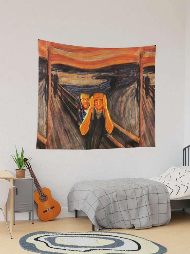 Quirky Picasso-style Abstract Figure Print; A Humorous, Classic Home Decor Tapestry—modern Wall Art and A Perfect Holiday Gift.