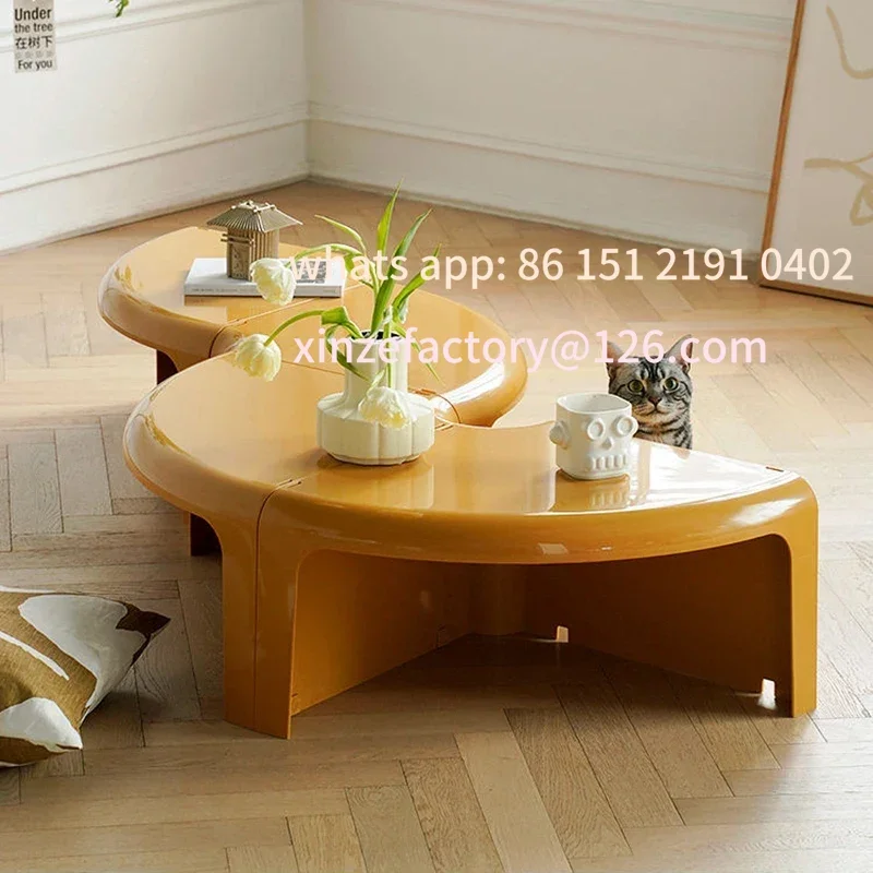 

Customizable Tables Combined Splicing Plastic Side Nordic Round Coffee Tables Mesa De Centro Sala Living Room Coff