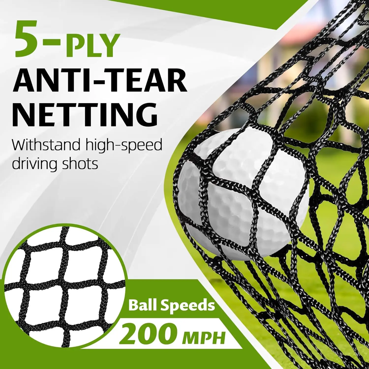 Portable Golf Training Net 10x7 Feet New Design Durable With Target Cloth Carry Bag Custom Logo Backyard Indoor Garage