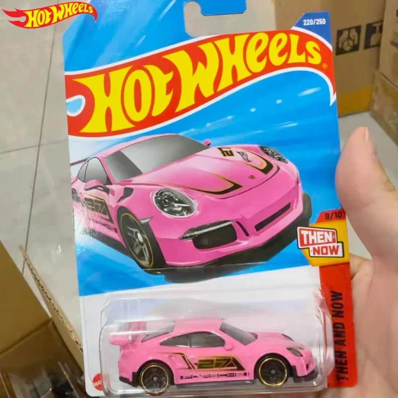 

Чехол Hot Wheels L C4982 2025 года # 220 Porsche 911 GT3 RS розовый, тогда и сейчас, 1:64, литая под давлением модель автомобиля, коллекция игрушек для мальчиков, подарки, игрушка