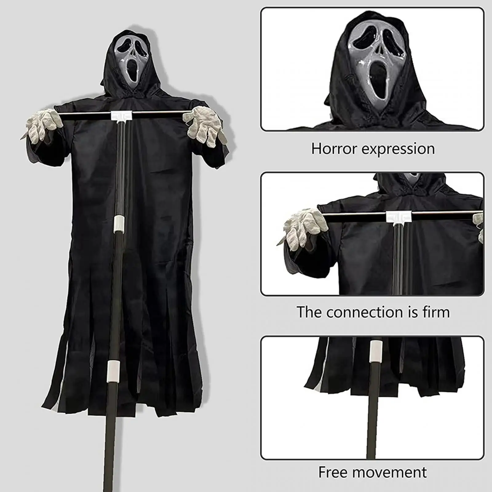 Scream Scarecrow Garden Ghosts Scream Scarecrow Ornament Scarecrow Screaming Ghosts for Lawn Home Yard Outdoor Decoration