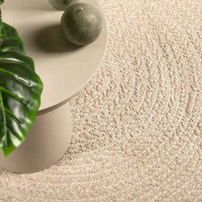 Tapis en jute Zizur 140x200cm, intérieur/extérieur, facile à nettoyer, haute qualité