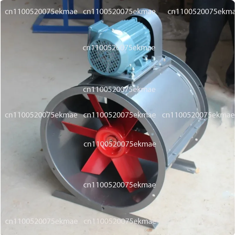 T30 axial flow external motor 1.5KW special pipe water curtain for spray room industrial fan 380V