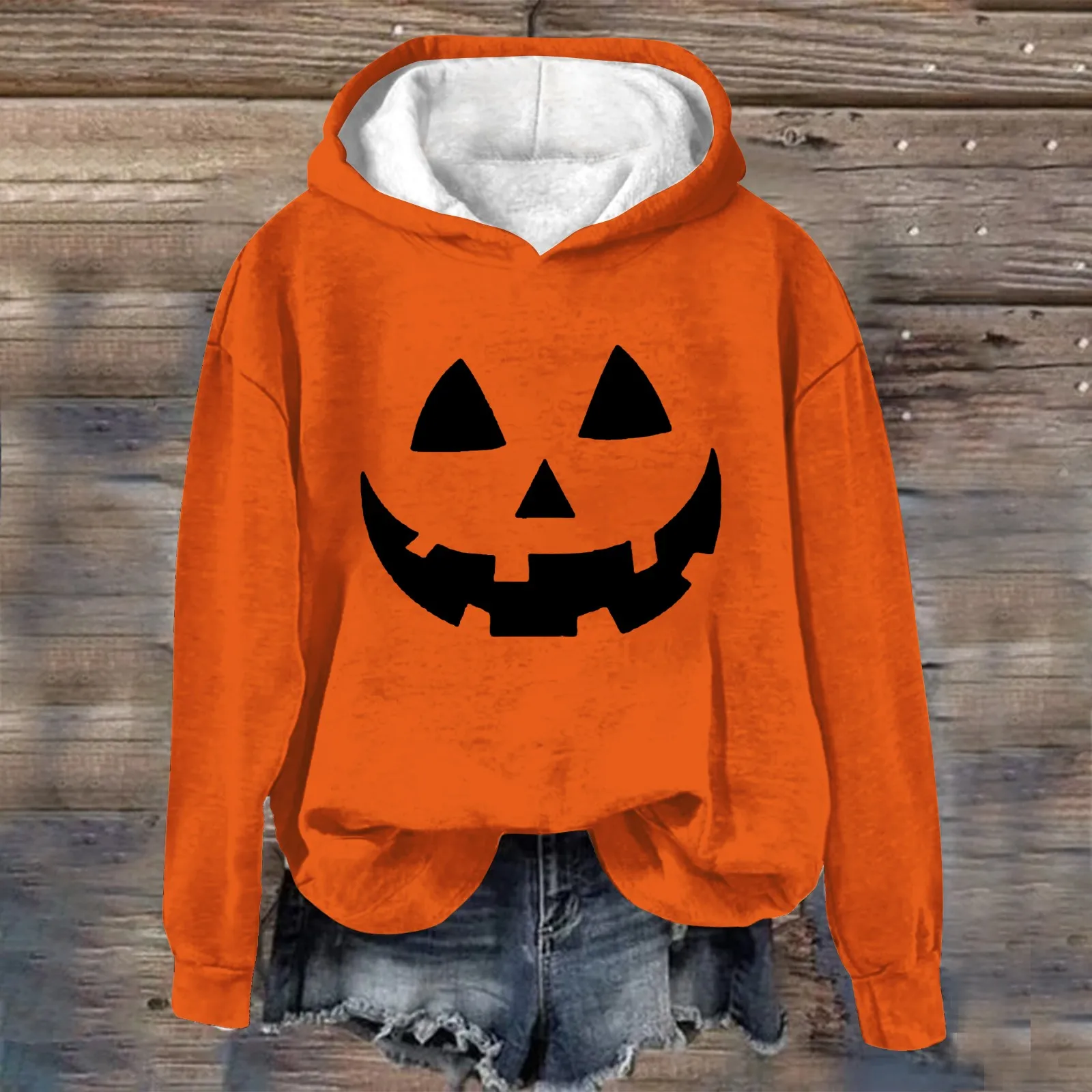 Halloween Colourful Long Sleeve  Daily Classic Print Pullover Holiday Going Out Hoodies Pumpkin Unisex Graphic Prints Hoodie