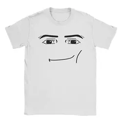 Anime Robot Robloxs Face T-Shirts for Men Women  Fun 100% Cotton Tees Crew Neck Short Sleeve T Shirts 4XL 5XL Clothing