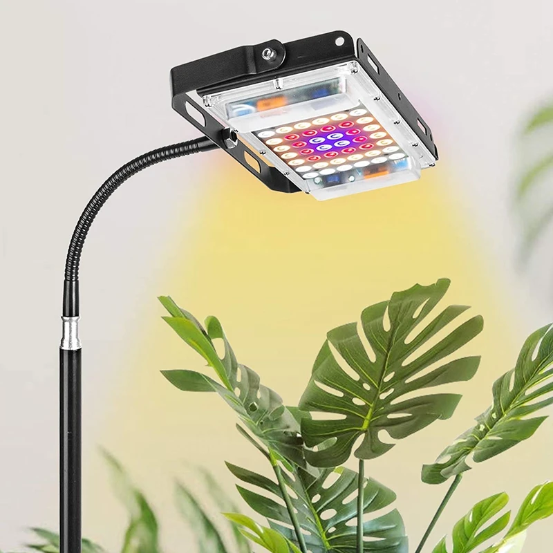 Wachsen Licht Mit Stand, Volle Geführte spektrum Boden Pflanze Licht Für Indoor Pflanzen, wachsen Lampe Mit Auf/Off Schalter UNS Stecker