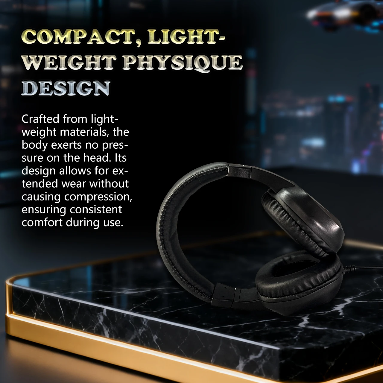 سماعات رأس سلكية H21 للألعاب والكمبيوتر والموسيقى تناسب الدورات عبر الإنترنت والمؤتمرات وأعياد الميلاد. يعمل مع PS4/PS5/Xbox/Switch/