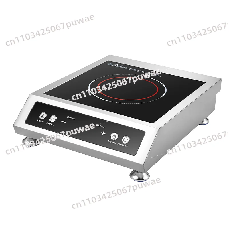 High Power 3500W Portable Commercial Induction Cooker Stainless Steel Single Burner with Timer Induction Heating Electric Stove
