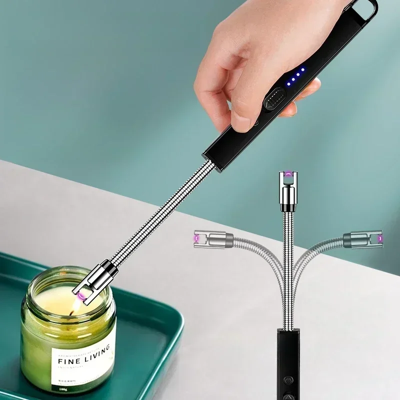 

Extended Rotatable Aromatherapy Candle Lighter, Gas Stove Charging, Household Ignition Stick, Windproof Electronic Lighter, Tool