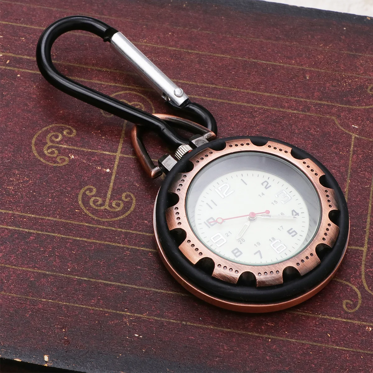 Mountaineering Clip Mini Carabiner Pocket Watch For Mountaineering Watch Hiking Backpacker Outdoor Travel Gear Glow In Dark