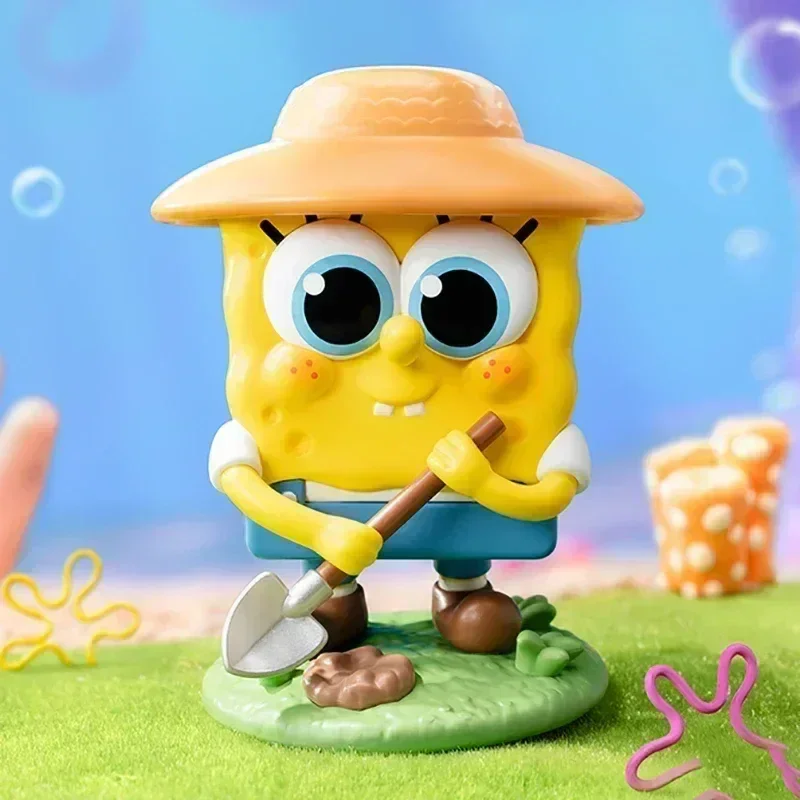 POP MART Spongebob Best Friends Series Genuine Blind Box Mystery Box Guess Bag Toys Doll Cute Anime Figure Desktop view 3