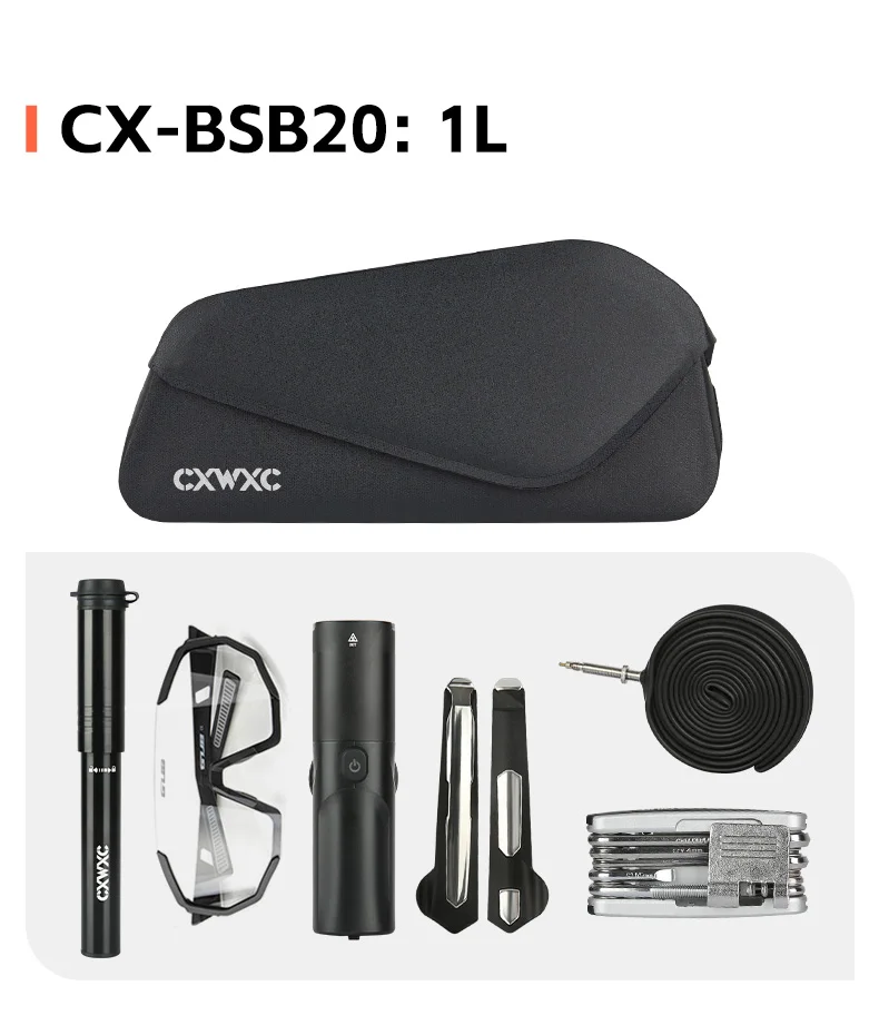 CXWXC Fahrrad-Tasche mit magnetischem Deckel, Oberrohrtasche mit Schrauben montiert und Riemen, Zwei-Wege-Installation, MTB, Rennrad, wasserdichte Frontrahmentasche – Detail 14