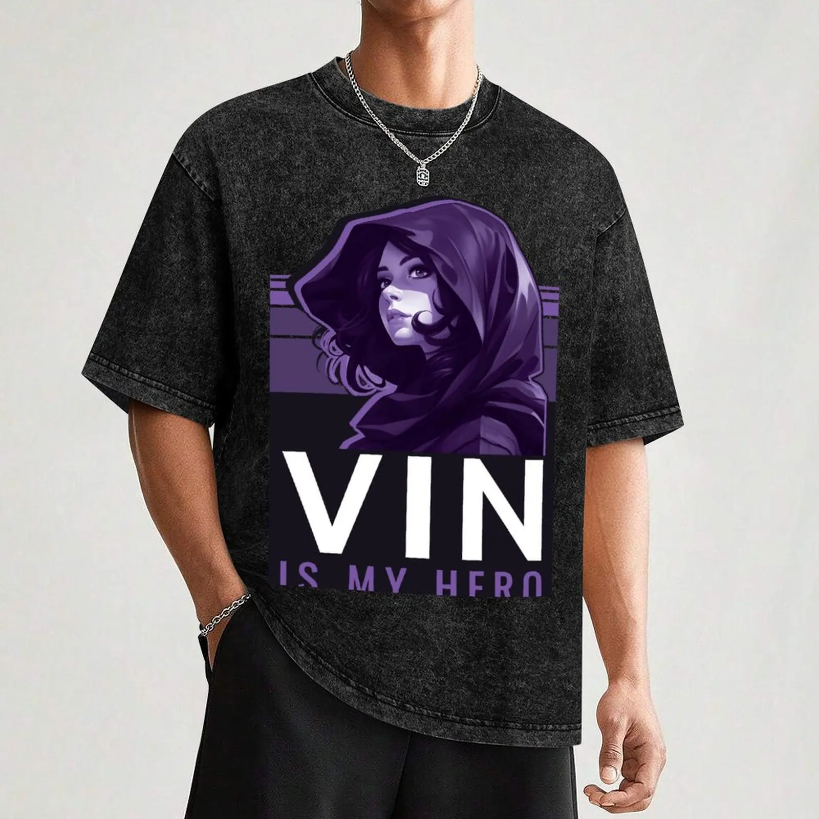 Vin is my Hero T-Shirt vintage clothes graphic shirts anime shirts men image 3