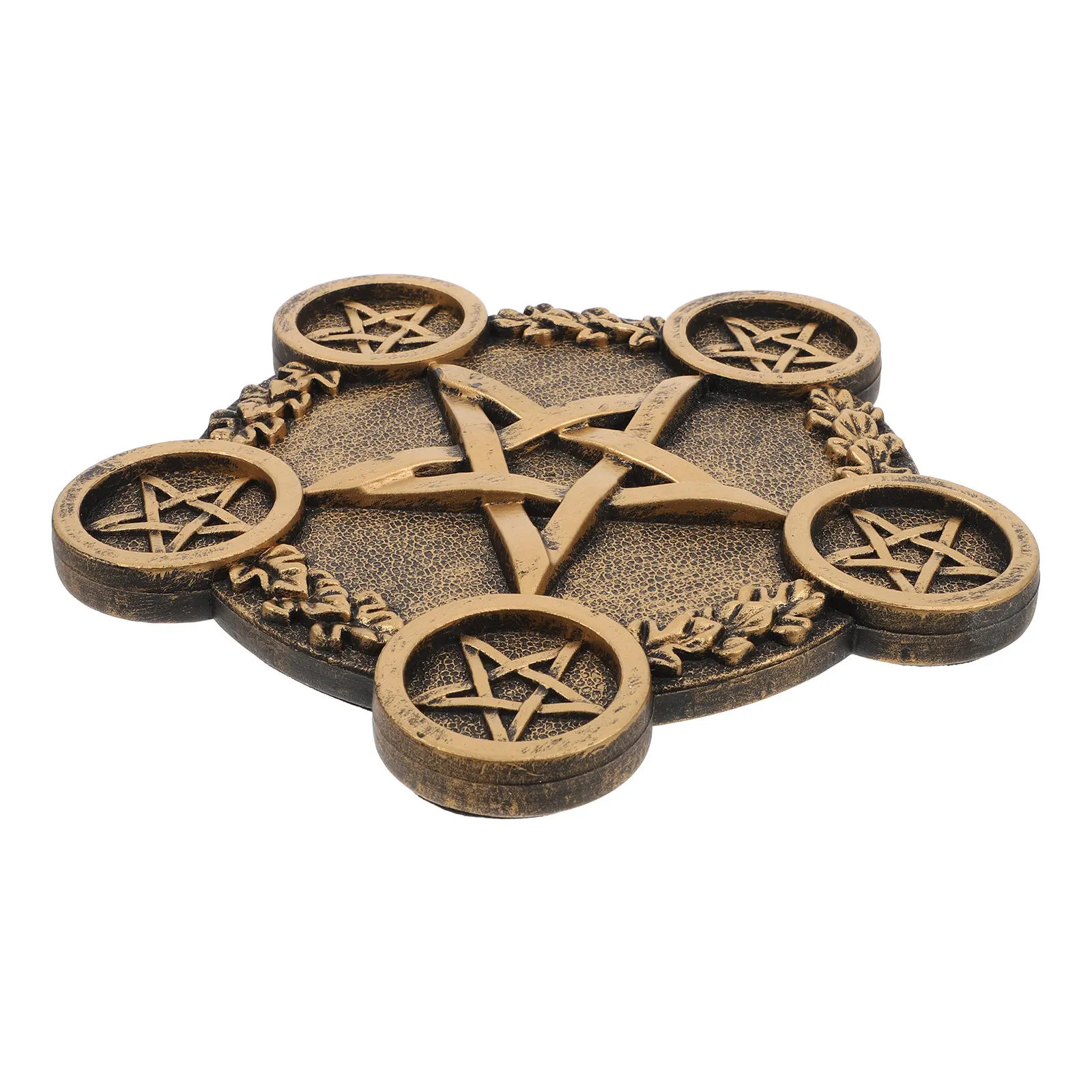 1Pcs Pentacle Star Candleholder Unique Desktop Decorative Stand Sacrifice Prop Tabletop Ornament Candlestick