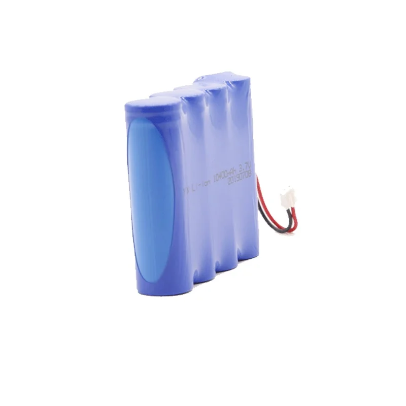 3.7V 10400mAh 18650-4P with Protection Board, Rechargeable Lithium Battery Pack for Fishing Lights Audio LED Mining Lamps