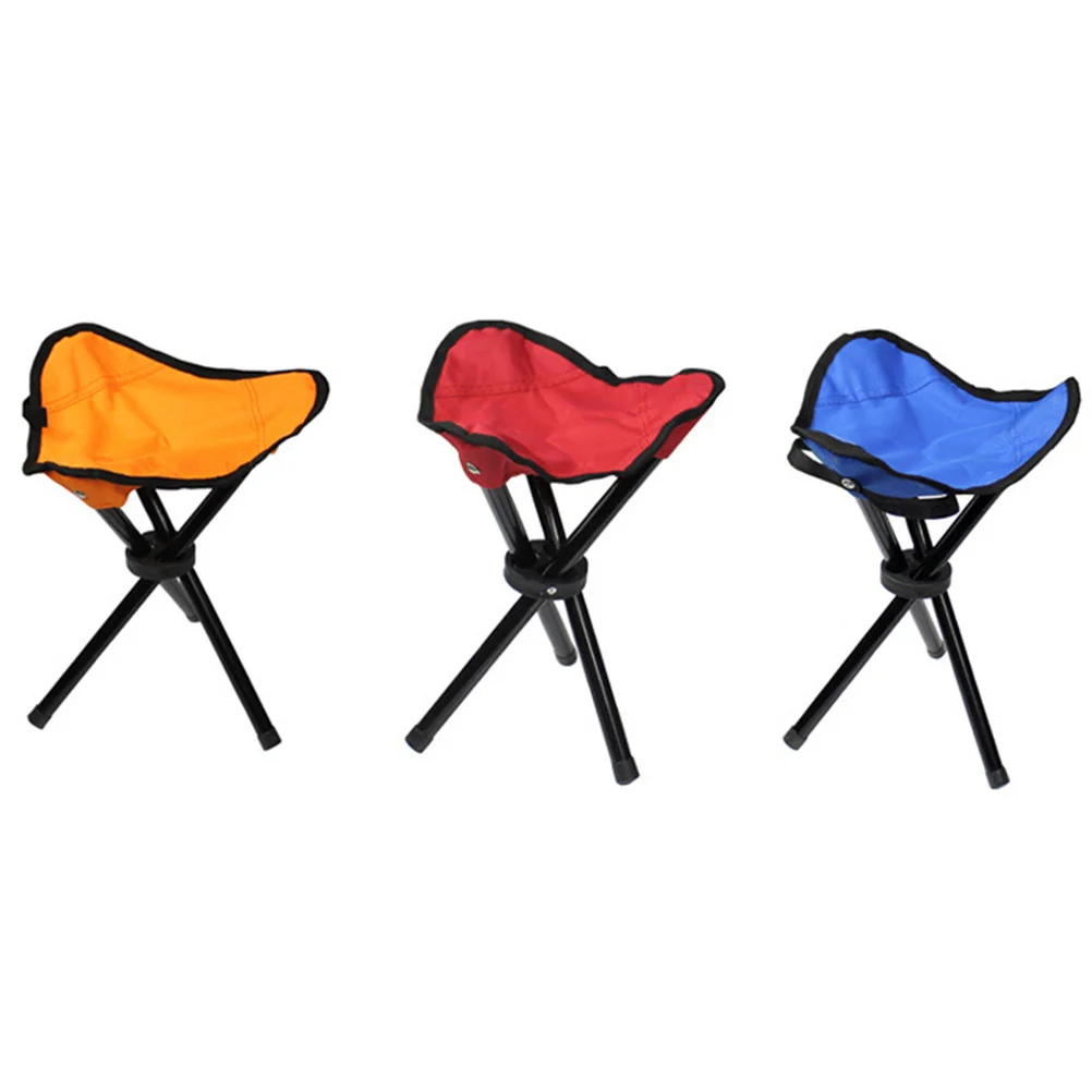 

Folding Stool Blue Compact Heavy Duty Portable for Camping Fishing Outdoor Activities Multi Use Seat Table Footrest