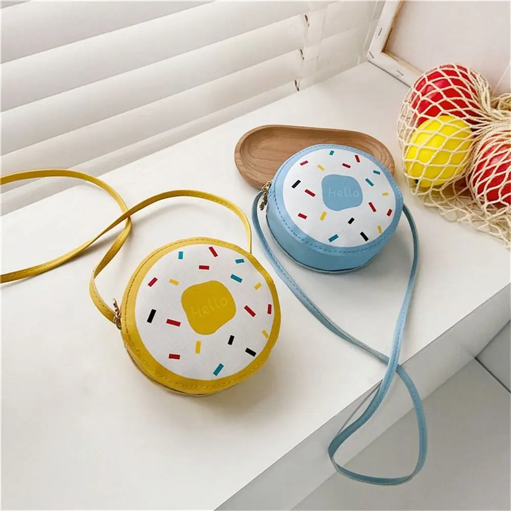 Cute PU Leather Shoulder Bag Cartoon Small Crossbody Bag Coin Purse Kids Girls