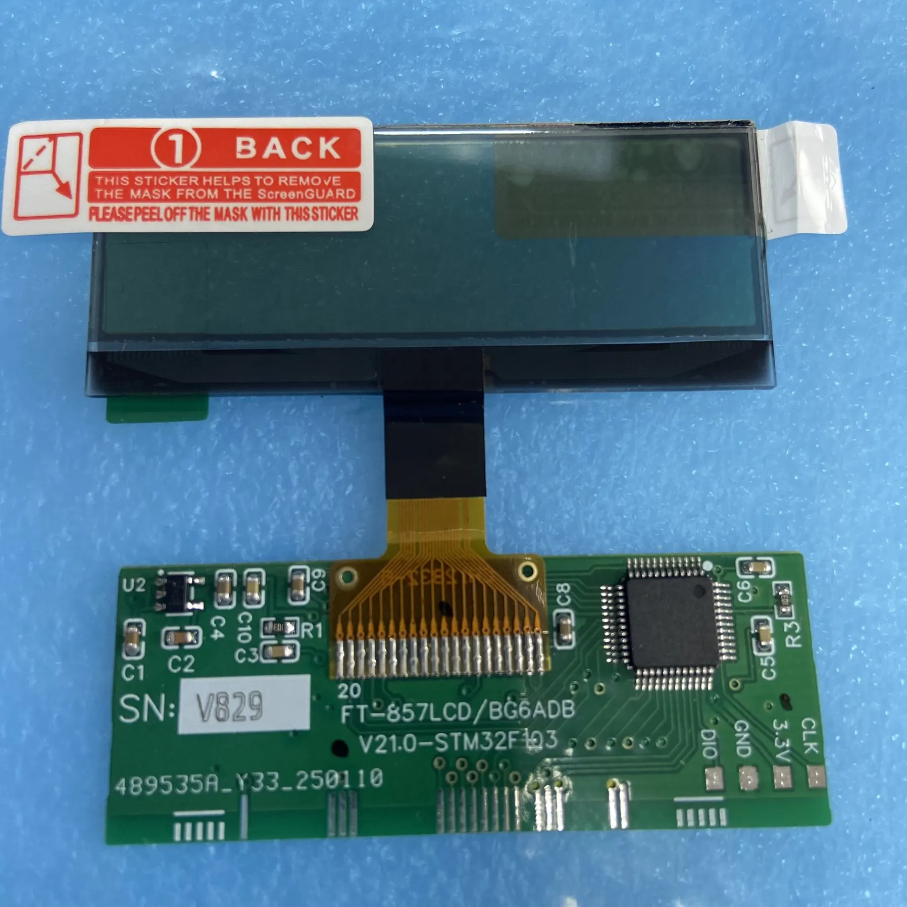 For YAESU FT-857 FT-857D LCD Alternative LCD Display Replacement Part 'Zebra Stripes' Issue