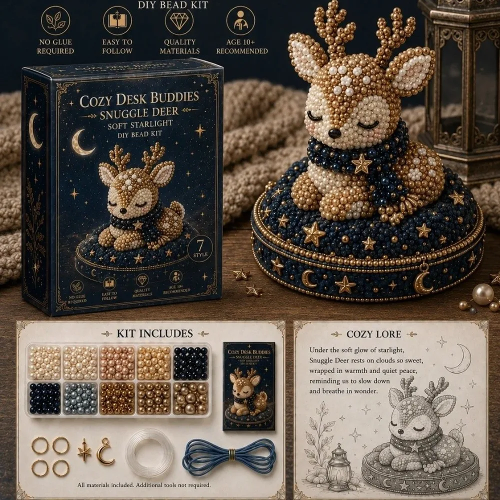 3D Design Animal Guardian Beading Kit Handmade Animal Shape Animal Bead Set with Colorful Beads Material Package