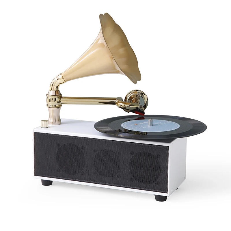 Pemutar Rekaman Vinyl Gramofon Bluetooth Audio Vintage Pemutar Rekaman Lama