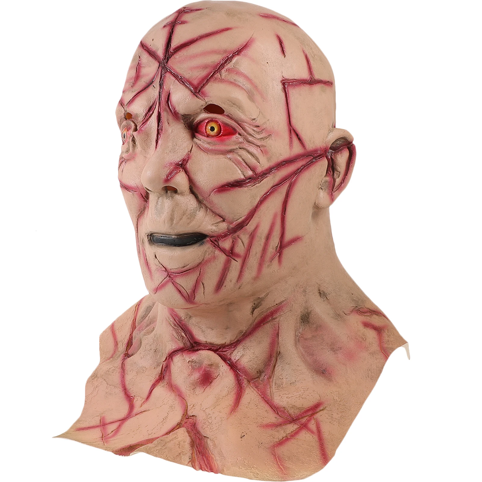 

Masks 3D Human Face Head Cover Halloween for Adults Headgear Emulsion Costume Carnival Costumes