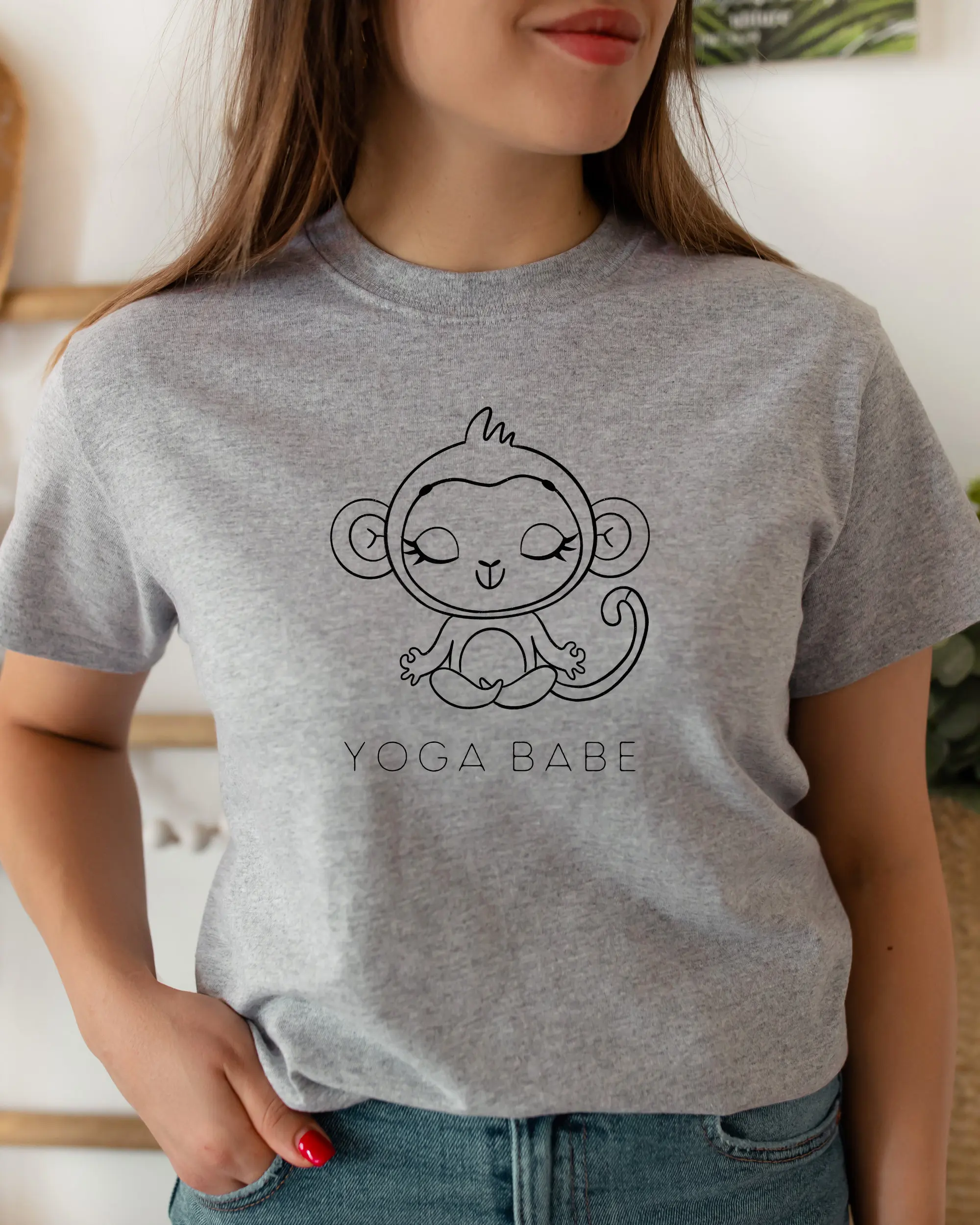 

Yoga Babe T Shirt Design Women'