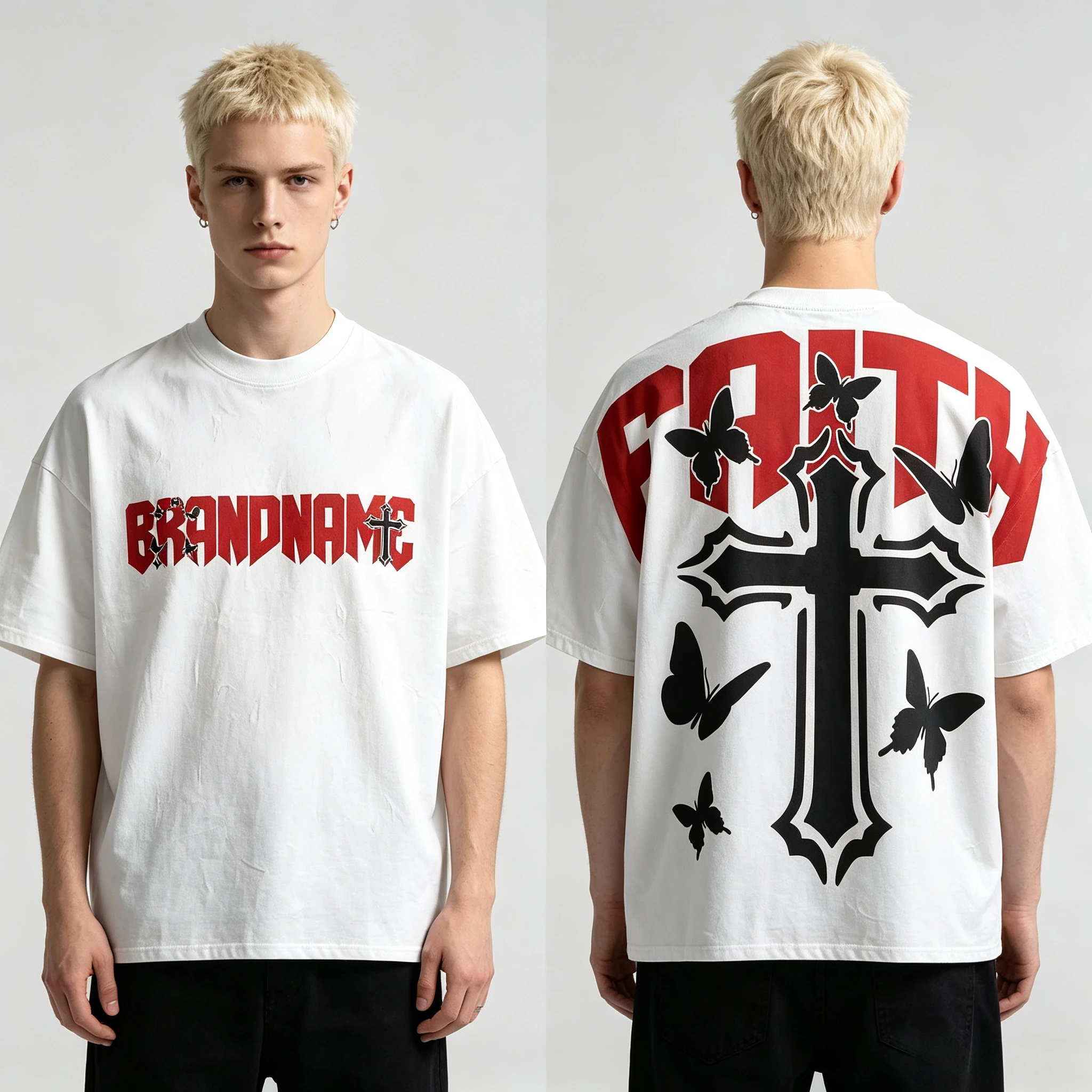 2026 Summer Streetwear American Graphic T Shirts Print Oversize Gothic Smart Casual Y2k Top Goth Men Clothes Tee Hip Hop Unisex