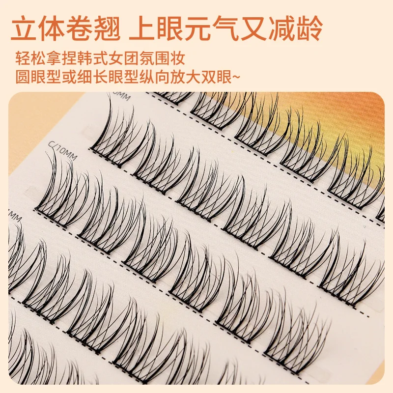 Grafting World Bird\'s Trilogy Natural Segmentation Single Cluster 3D Bird Series LC  Dog Series Thick Grafted False Eyelashes