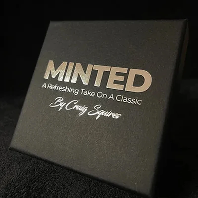 

Minted By Craig Squires Close Up Magic Tricks Street Magic Props Classic Matchbox Penetration Magia Gimmick Illusions Mentalism