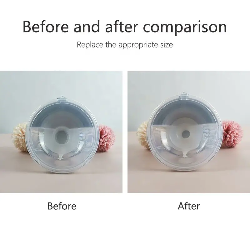 Matte RTS 14 16 18 20 22 24mm Wearable Breast Pump Silicone Flange Insert Nipple Size and for 27~28mm Breast Pump Flange