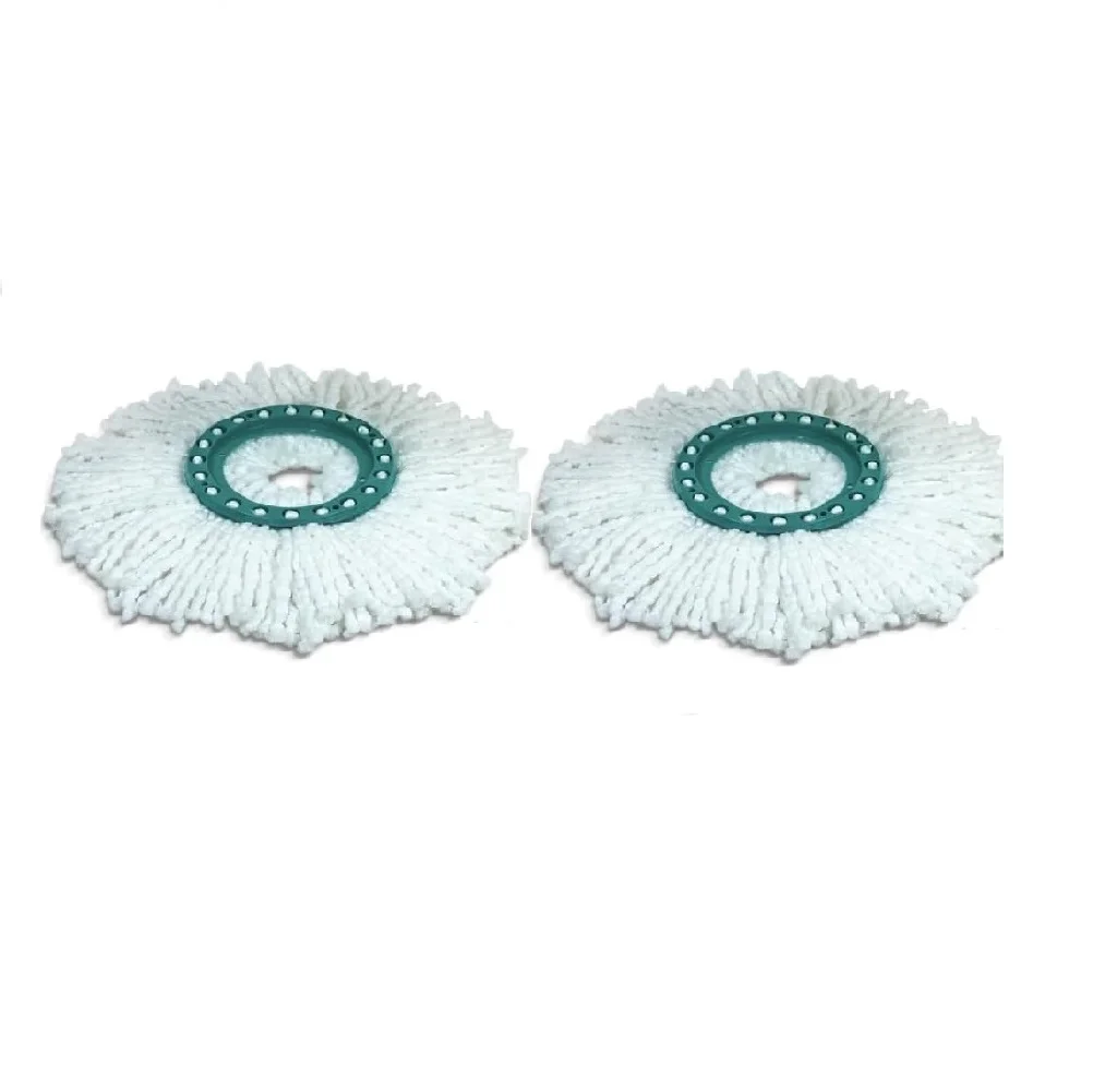 2pcs Replacement Pads Heads Hands-free Rotating Mop Microfiber Cloth For Leifheit Clean Floor Cleaner Pad