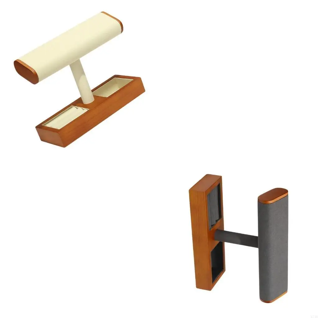 

User Friendly Solid T Bar Stand Shelves for Necklace and Bracelet Storage
