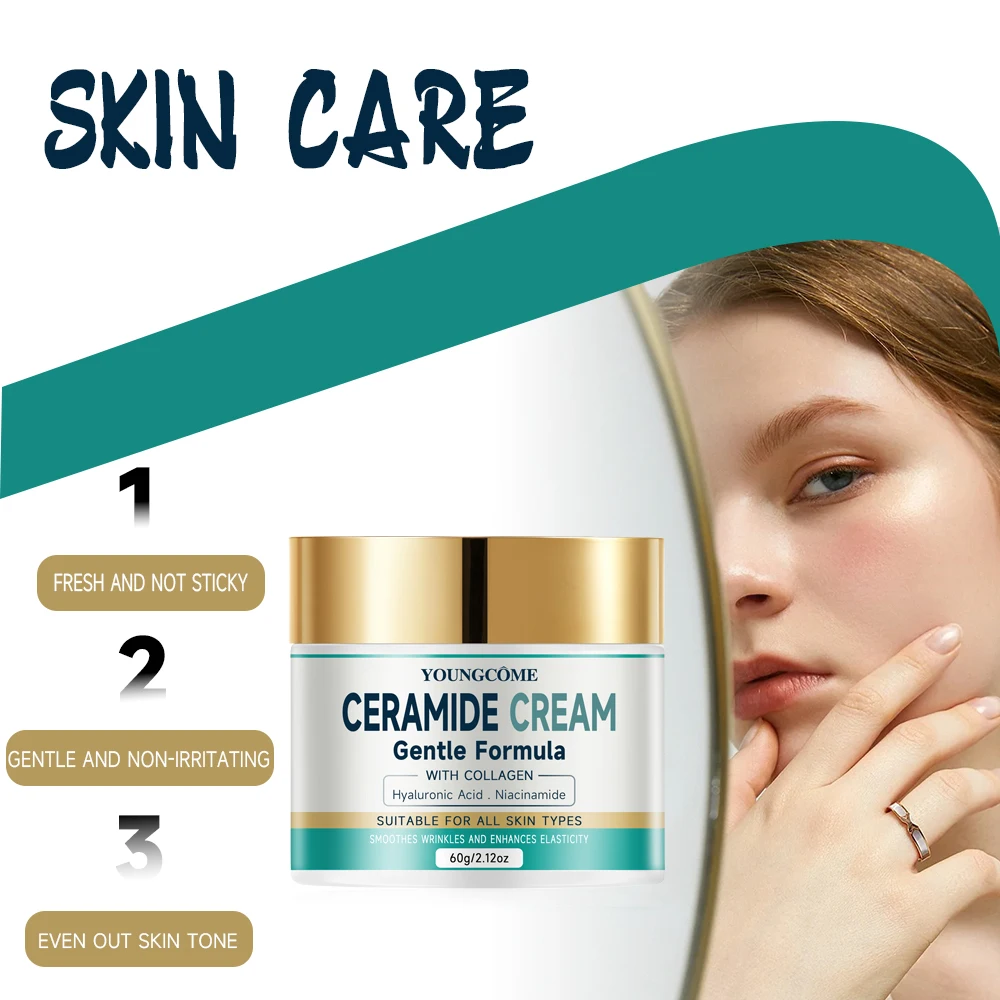 Richin castor salicylic acid,collagen cream,Moisturizing Firming Hyaluronic Lightening Repairing Smooth Skincare Whitening Cream