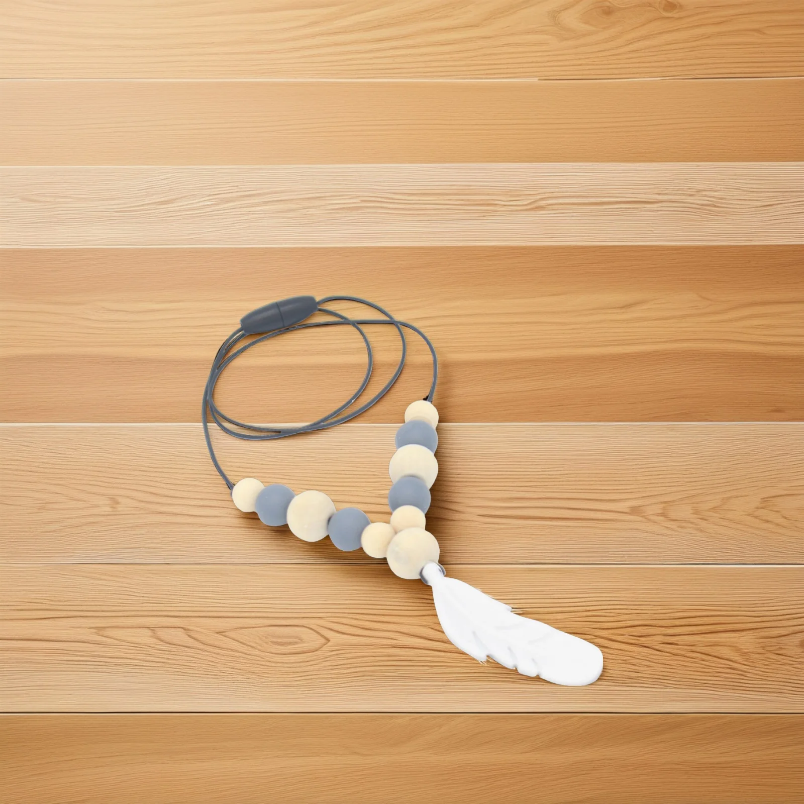 عضاضة الطفل مضغ سيليكون التمريض قلادة رمادي لينة التسنين الإغاثة للرضع مهديء هدية آمنة غير سامة اللثة