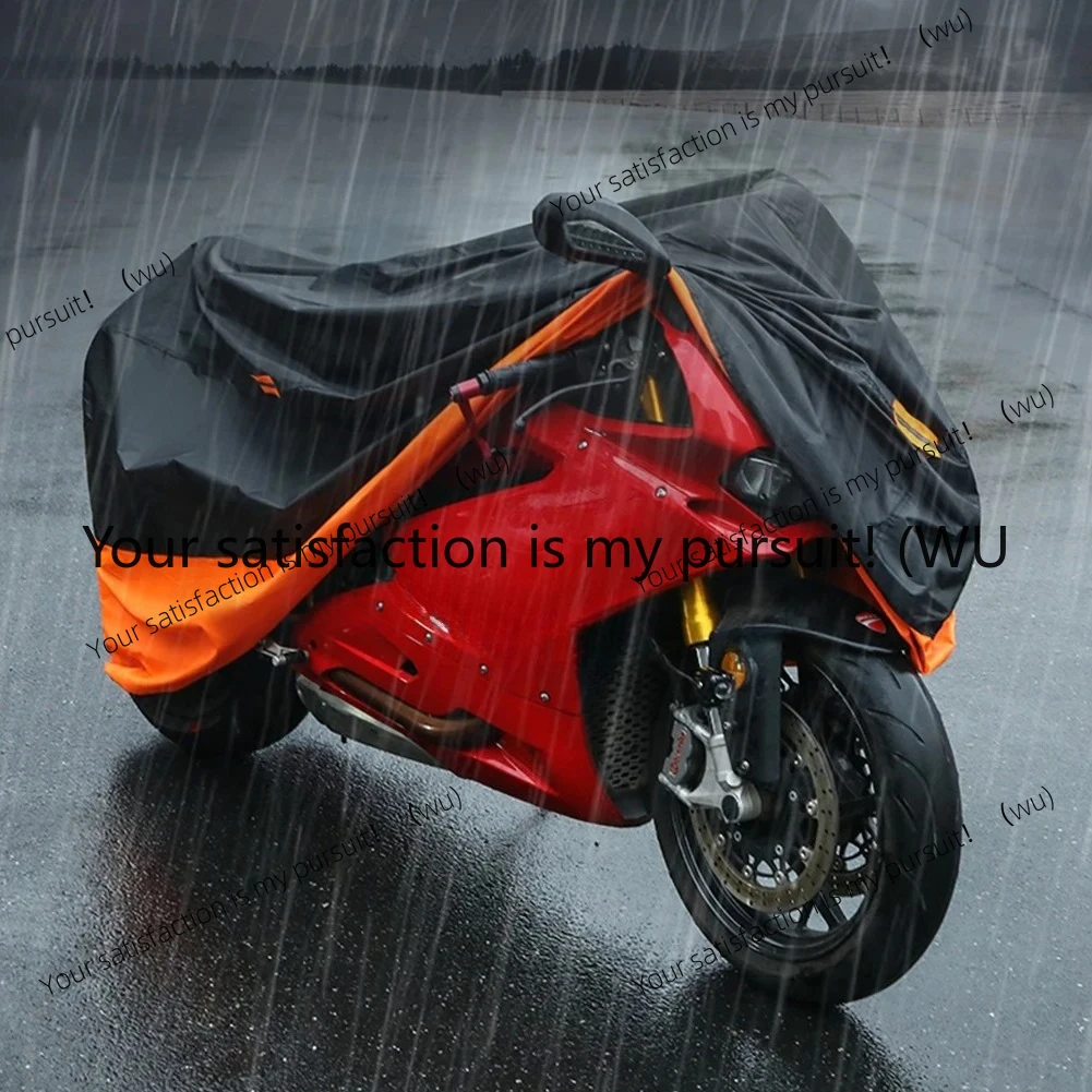 Motorcycle Cover Waterproof All Weather UV Protective Outdoor Motorbike Scooter Cover 190T Wear-resistant Motors Dust Rain Cover