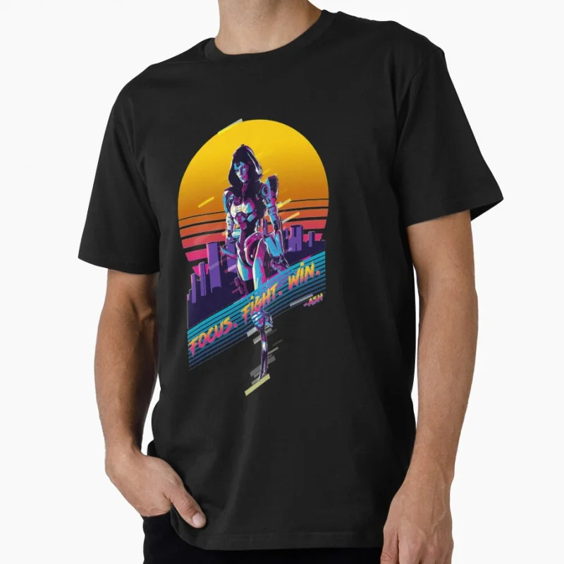 

Ash - 80s retro Apex legends Vintage Video game Gift t shirt for man Large size Tops cartoon Graphic Y2K clothes S-6XL