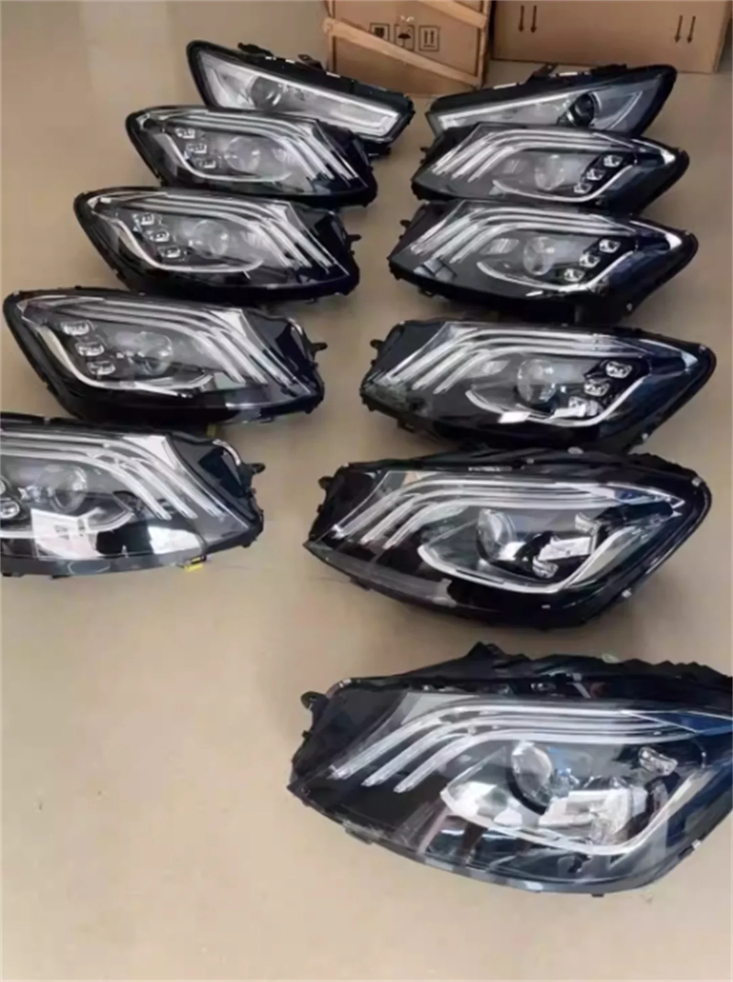 كشافات أمامية LED أمامية لسيارة Mercedes Benz S class W222 ضوء النهار الجري إشارة انعطاف عالية منخفضة الشعاع